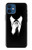 S1591 Anonymous Man in Black Suit Case Cover Custodia per iPhone 12 mini