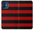 S2638 Black and Red Striped Case Cover Custodia per iPhone 12 mini