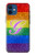 S2899 Rainbow LGBT Gay Pride Flag Case Cover Custodia per iPhone 12 mini