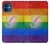 S2899 Rainbow LGBT Gay Pride Flag Case Cover Custodia per iPhone 12 mini