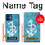 S3053 Marine Anchor Blue Case Cover Custodia per iPhone 12 mini