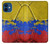 S3306 Colombia Flag Vintage Football Graphic Case Cover Custodia per iPhone 12 mini