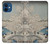 S3350 Utagawa Hiroshige Drum Bridge Yuhi Hill in Meguro Case Cover Custodia per iPhone 12 mini