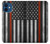 S3472 Firefighter Thin Red Line Flag Case Cover Custodia per iPhone 12 mini