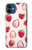 S3481 Strawberry Case Cover Custodia per iPhone 12 mini