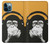 S2324 Funny Monkey with Headphone Pop Music Case Cover Custodia per iPhone 12 Pro Max