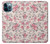 S3095 Vintage Rose Pattern Case Cover Custodia per iPhone 12 Pro Max
