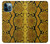 S3365 Yellow Python Skin Graphic Print Case Cover Custodia per iPhone 12 Pro Max