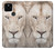 S2399 White Lion Face Case Cover Custodia per Google Pixel 5