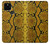 S3365 Yellow Python Skin Graphic Print Case Cover Custodia per Google Pixel 5