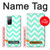 S1723 Mint Chevron Zigzag Case Cover Custodia per Samsung Galaxy S20 FE