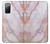 S3482 Soft Pink Marble Graphic Print Case Cover Custodia per Samsung Galaxy S20 FE