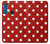 S2951 Red Polka Dots Case Cover Custodia per Motorola One Fusion+