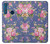 S3265 Vintage Flower Pattern Case Cover Custodia per Motorola One Fusion+