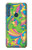 S3273 Flower Line Art Pattern Case Cover Custodia per Motorola One Fusion+