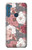 S3716 Rose Floral Pattern Case Cover Custodia per Motorola One Fusion+