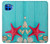 S3428 Aqua Wood Starfish Shell Case Cover Custodia per Motorola Moto G 5G Plus