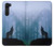 S0935 Wolf Howling in Forest Case Cover Custodia per Motorola Edge