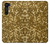 S3388 Gold Glitter Graphic Print Case Cover Custodia per Motorola Edge