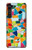 S3391 Abstract Art Mosaic Tiles Graphic Case Cover Custodia per Motorola Edge