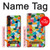 S3391 Abstract Art Mosaic Tiles Graphic Case Cover Custodia per Motorola Edge