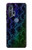 S3366 Rainbow Python Skin Graphic Print Case Cover Custodia per Motorola Edge+