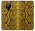 S3365 Yellow Python Skin Graphic Print Case Cover Custodia per Nokia 5.3