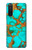 S2688 Aqua Copper Turquoise Gemstone Graphic Case Cover Custodia per Sony Xperia 5 II