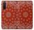 S3355 Bandana Red Pattern Case Cover Custodia per Sony Xperia 5 II