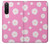 S3500 Pink Floral Pattern Case Cover Custodia per Sony Xperia 5 II