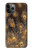 S3691 Gold Peacock Feather Case Cover Custodia per iPhone 11 Pro Max
