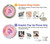 S3709 Pink Galaxy Case Cover Custodia per iPhone 7 Plus, iPhone 8 Plus