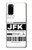 S3664 Airline Travel Luggage Label Case Cover Custodia per Samsung Galaxy S20
