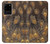 S3691 Gold Peacock Feather Case Cover Custodia per Samsung Galaxy S20 Plus, Galaxy S20+