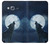 S3693 Grim White Wolf Full Moon Case Cover Custodia per Samsung Galaxy J3 (2016)