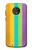 S3678 Colorful Rainbow Vertical Case Cover Custodia per Motorola Moto G6