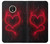 S3682 Devil Heart Case Cover Custodia per Motorola Moto E4