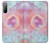 S3709 Pink Galaxy Case Cover Custodia per Sony Xperia 10 II
