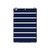 S2767 Navy White Striped Case Cover Custodia per iPad mini 4, iPad mini 5, iPad mini 5 (2019)