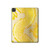 S2713 Yellow Snake Skin Graphic Printed Case Cover Custodia per iPad Pro 11 (2021,2020,2018, 3rd, 2nd, 1st)
