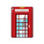 S2059 England British Telephone Box Minimalist Case Cover Custodia per iPad 9.7 (2017,2018), iPad 6, iPad 5