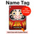 S2839 Japan Daruma Doll Case Cover Custodia per iPad 9.7 (2017,2018), iPad 6, iPad 5