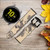 CA0038 Antique Dragon Cinturino in pelle e silicone Smartwatch per Samsung Galaxy Watch, Gear, Active
