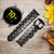 CA0083 Typewriter Cinturino in pelle e silicone Smartwatch per Samsung Galaxy Watch, Gear, Active