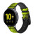 CA0097 Green Snake Cinturino in pelle e silicone Smartwatch per Samsung Galaxy Watch, Gear, Active