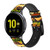 CA0098 Hamburger Cinturino in pelle e silicone Smartwatch per Samsung Galaxy Watch, Gear, Active