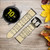CA0351 Vintage Music Sheet Cinturino in pelle e silicone Smartwatch per Samsung Galaxy Watch, Gear, Active