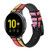 CA0443 Cheek Palette Color Cinturino in pelle e silicone Smartwatch per Samsung Galaxy Watch, Gear, Active