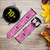 CA0485 Paris Pink Cinturino in pelle e silicone Smartwatch per Samsung Galaxy Watch, Gear, Active
