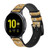 CA0531 Cream Cracker Biscuits Cinturino in pelle e silicone Smartwatch per Samsung Galaxy Watch, Gear, Active